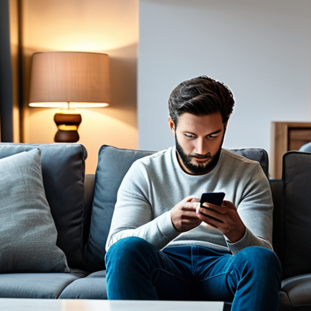 가전제품 업그레이드 가이드 - Smart Home Convenience**

A modern living room showcasing a smart thermostat and smart lighting syst...