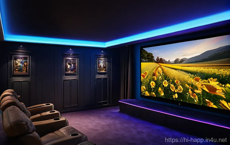 빔프로젝터와 TV 비교 - Here are three detailed image generation prompts in English, keeping all your essential guidelines i...