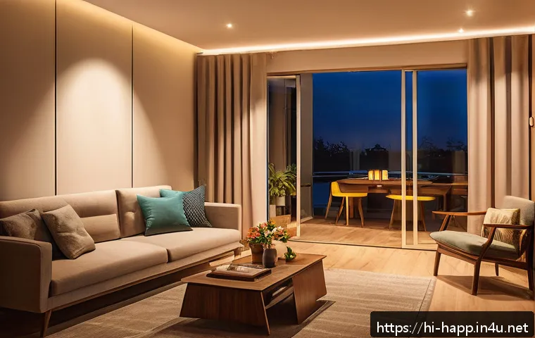 LED 전구 교체 방법 - A cozy Indian living room scene featuring a variety of LED bulbs including smart, sensor-based, and ...
